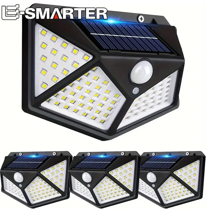 Solar Wandleuchte Außen 100 LED mit Bewegungsmelder | Karnz