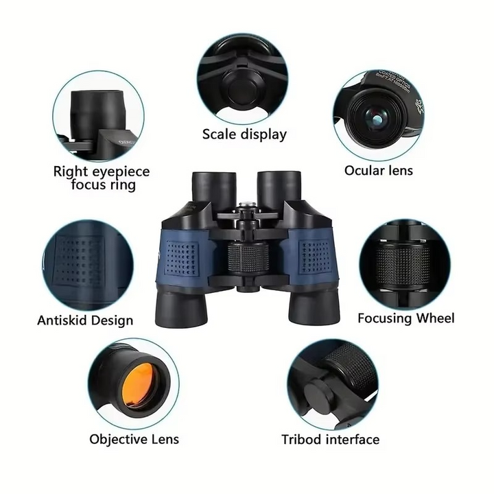 Ultra Vision 60x60 HD Hochleistungsfernglas für Outdoor-Enthusiasten