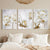 Opulente Blüten Elegante Weiße Blumen mit Goldakzenten Leinwand Wandkunst Feine Kunstleinwand Drucke Poster Florale Bilder Für Modernes Wohnzimmer | Karnz