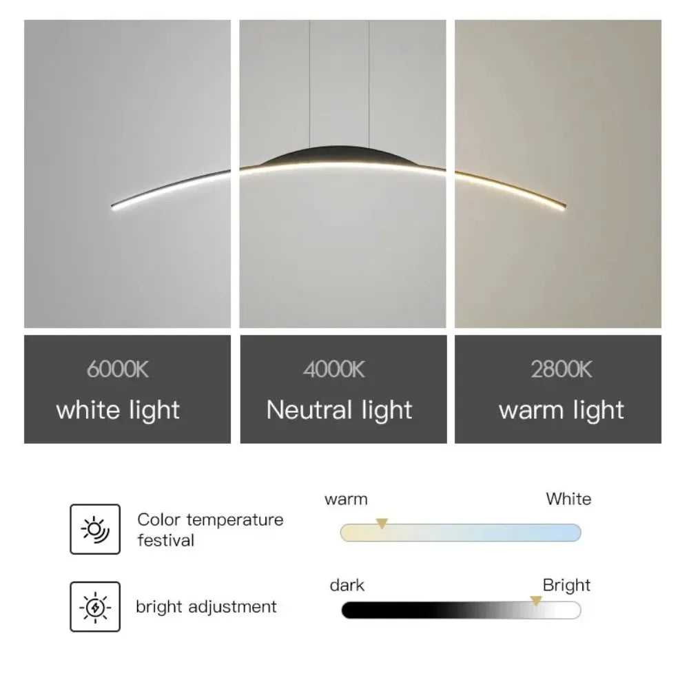 Karnz | Moderne LED-Hängelampe für Esszimmer, Küche und Wohnzimmer