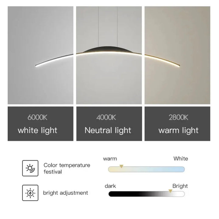 Karnz | Moderne LED-Hängelampe für Esszimmer, Küche und Wohnzimmer