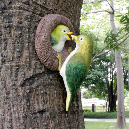 Lovebirds Baum Umarmungs Wanddekoration | Karnz