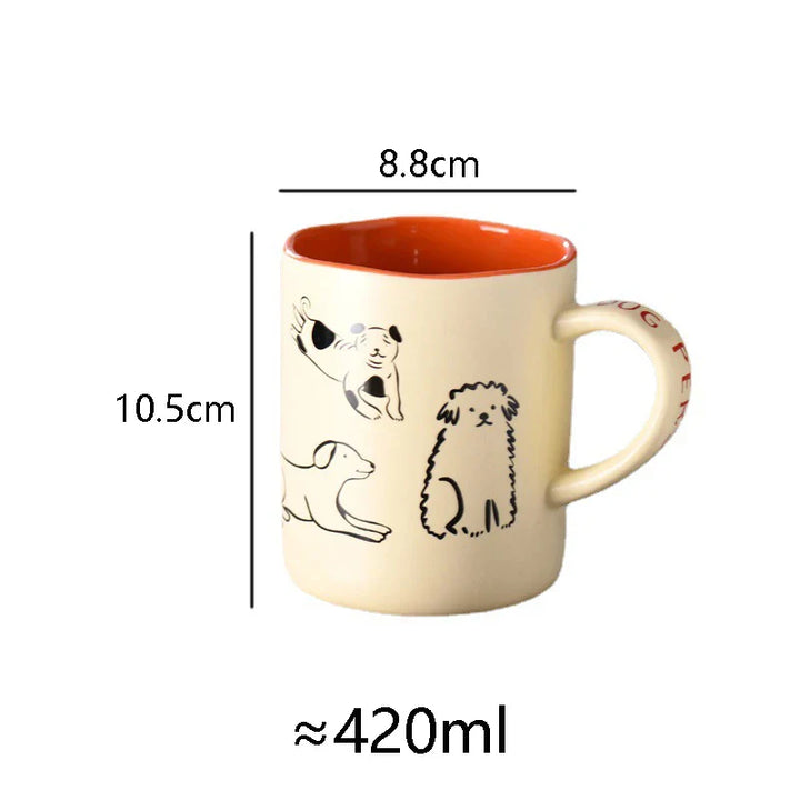Bist du ein Katzen- oder ein Hundemenschen Kaffeebecher