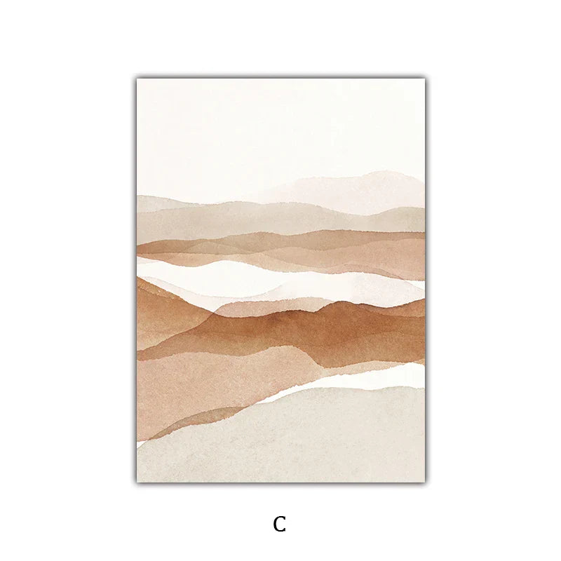 Einfache Natur Flora-Landschaft Galerie Wandkunst Fine Art Leinwanddrucke Minimalistische Nordic Bilder für das Wohnzimmer Skandinavische Wohnkultur | Karnz