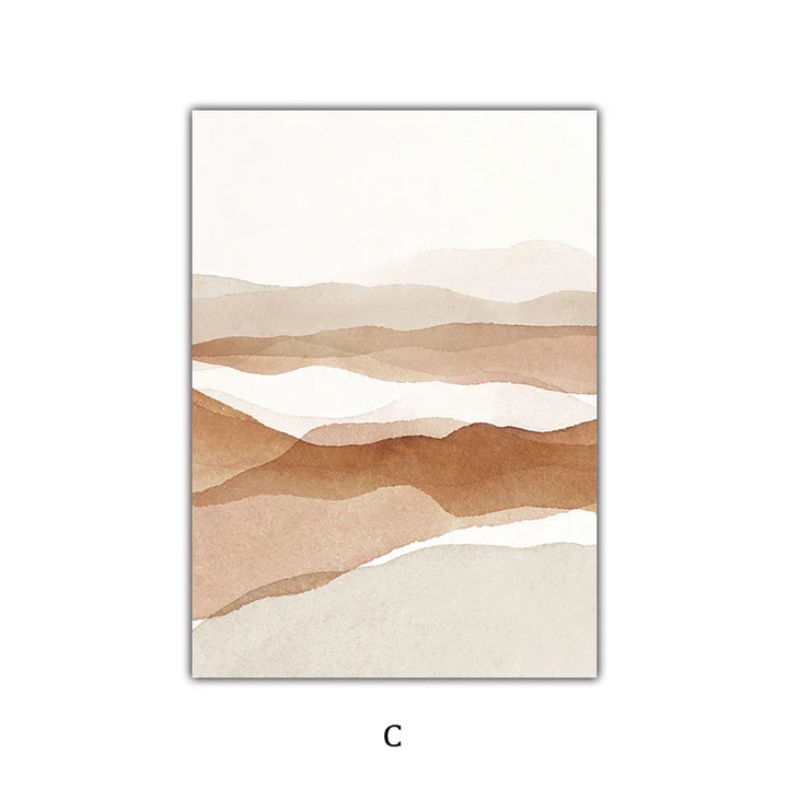 Einfache Natur Flora-Landschaft Galerie Wandkunst Fine Art Leinwanddrucke Minimalistische Nordic Bilder für das Wohnzimmer Skandinavische Wohnkultur | Karnz