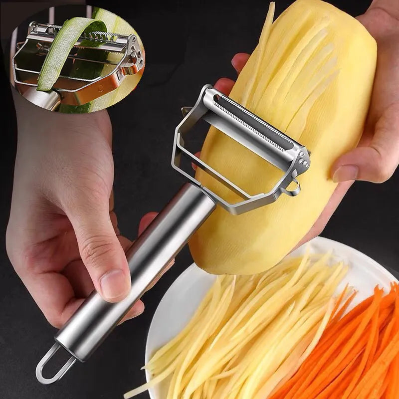 Gemüseschäler Edelstahl Ergonomisch Rostfrei | Karnz