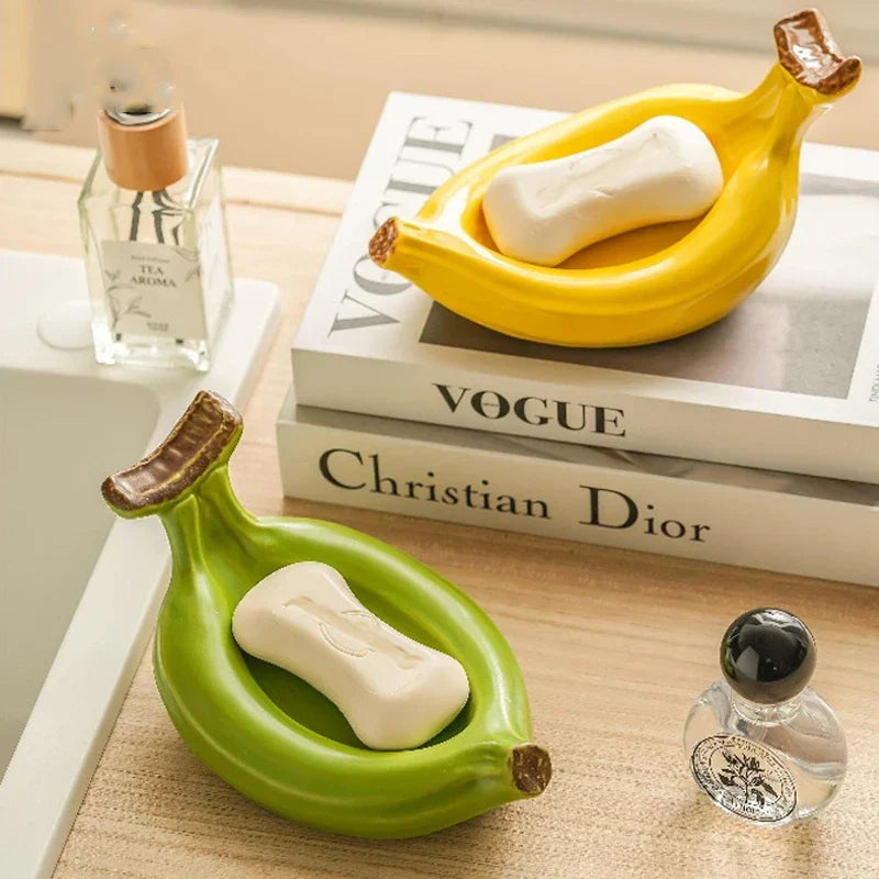 Kreative Keramische Bananenseifenbox | Karnz