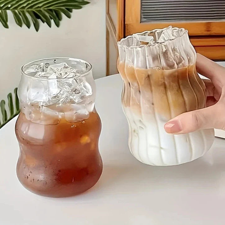 Hitzebeständiger gerippter Becher 4-teiliges Set Karnz
