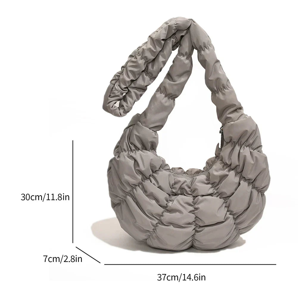 Puff Croissant Schultertasche