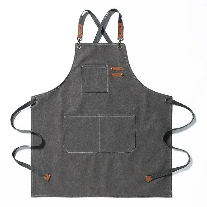 Canvas Schürze mit Taschen, verstellbar, Unisex | Karnz