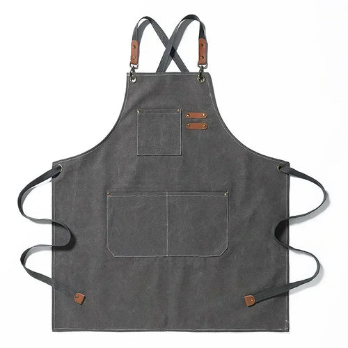 Canvas Schürze mit Taschen, verstellbar, Unisex | Karnz