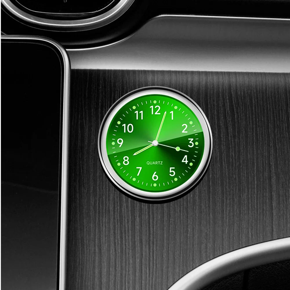Sandsberg | Leuchtende Mini-Autouhr Aufklebbare Digitale Uhr für Auto Ornamente