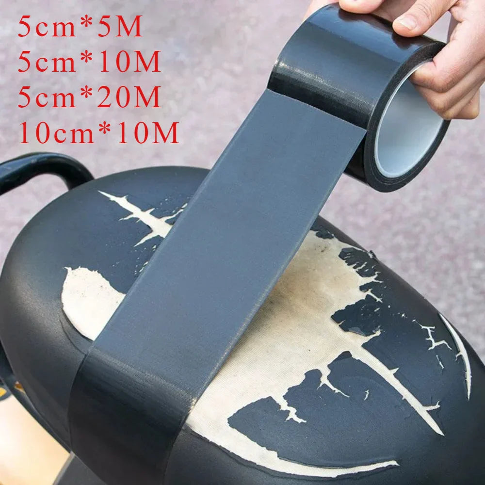 Karnz | LederFixx Selbstklebendes Lederreparaturband | PU-Material | Wasserdicht & Zuschneidbar | 5 cm × 5/10/20 m & 10 cm × 10 m | Schwarz