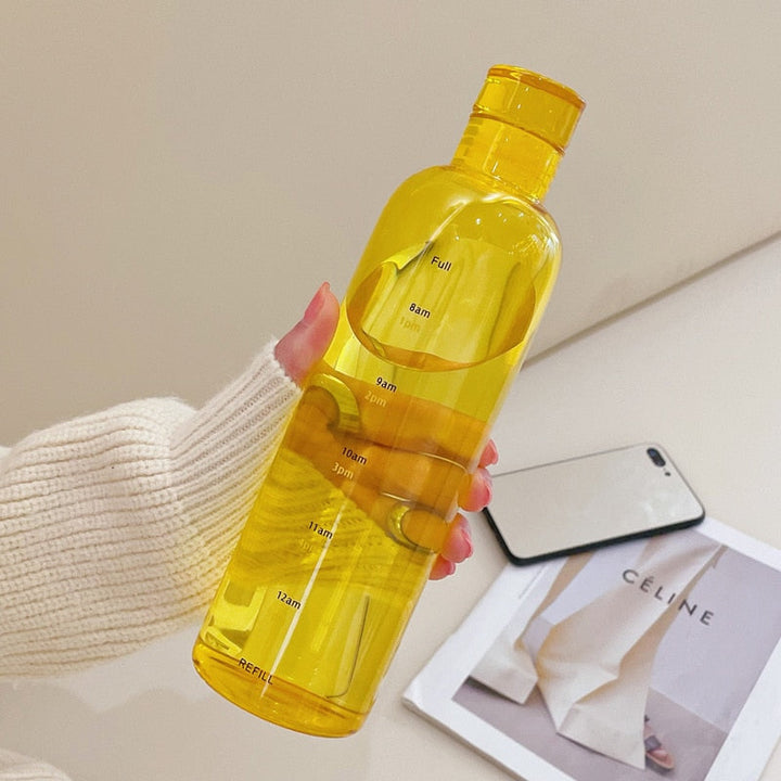 Karnz | Zeit Skala hitzebeständiger Glas Wasserflasche