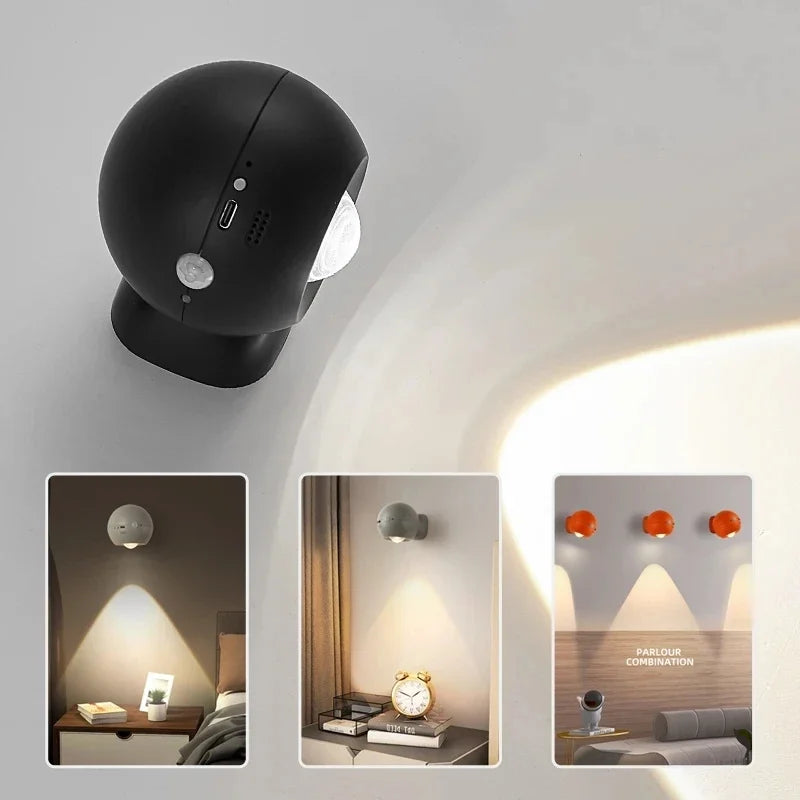 Rotierende Mini-Magnetische Wiederaufladbare Karnze Wandlampe | Karnz