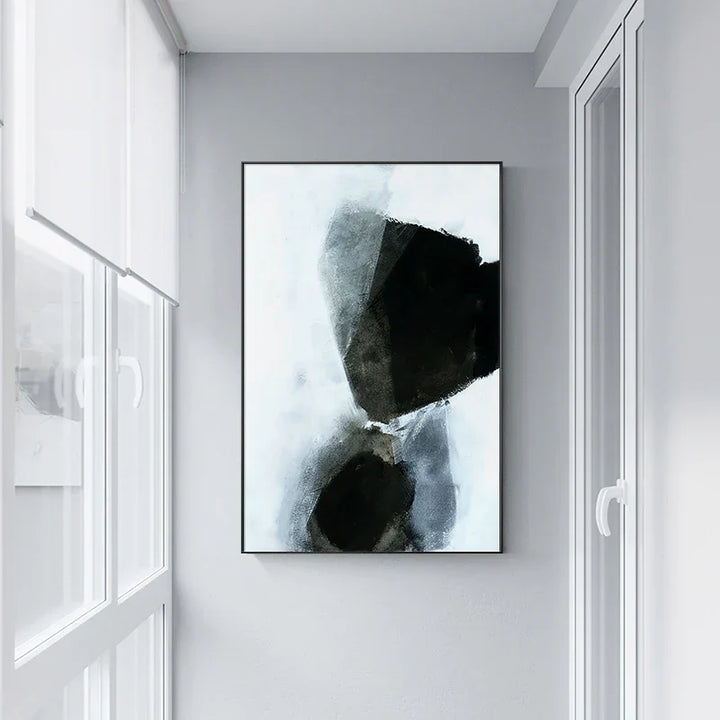 Dunkle Steine Abstrakte Wandkunst Fine Art Leinwanddrucke Nordic Bilder Für Moderne Wohnung Wohnzimmer Büro Dekor | Karnz