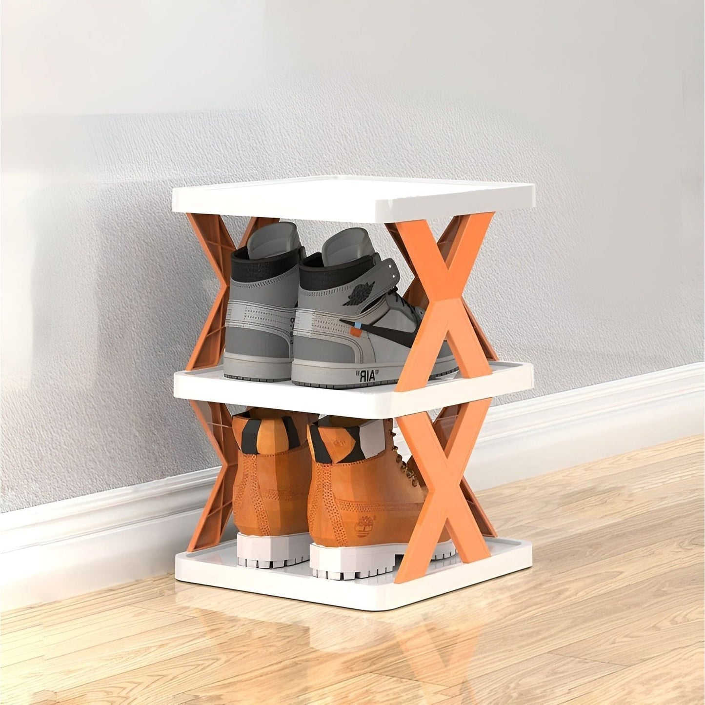 FlexiRack Schuhregal – Multifunktionales, mehrlagiges, faltbares Schuhregal