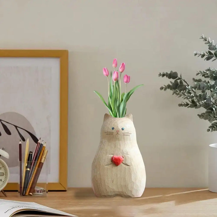 Süßer Katzen-Blumenvasen