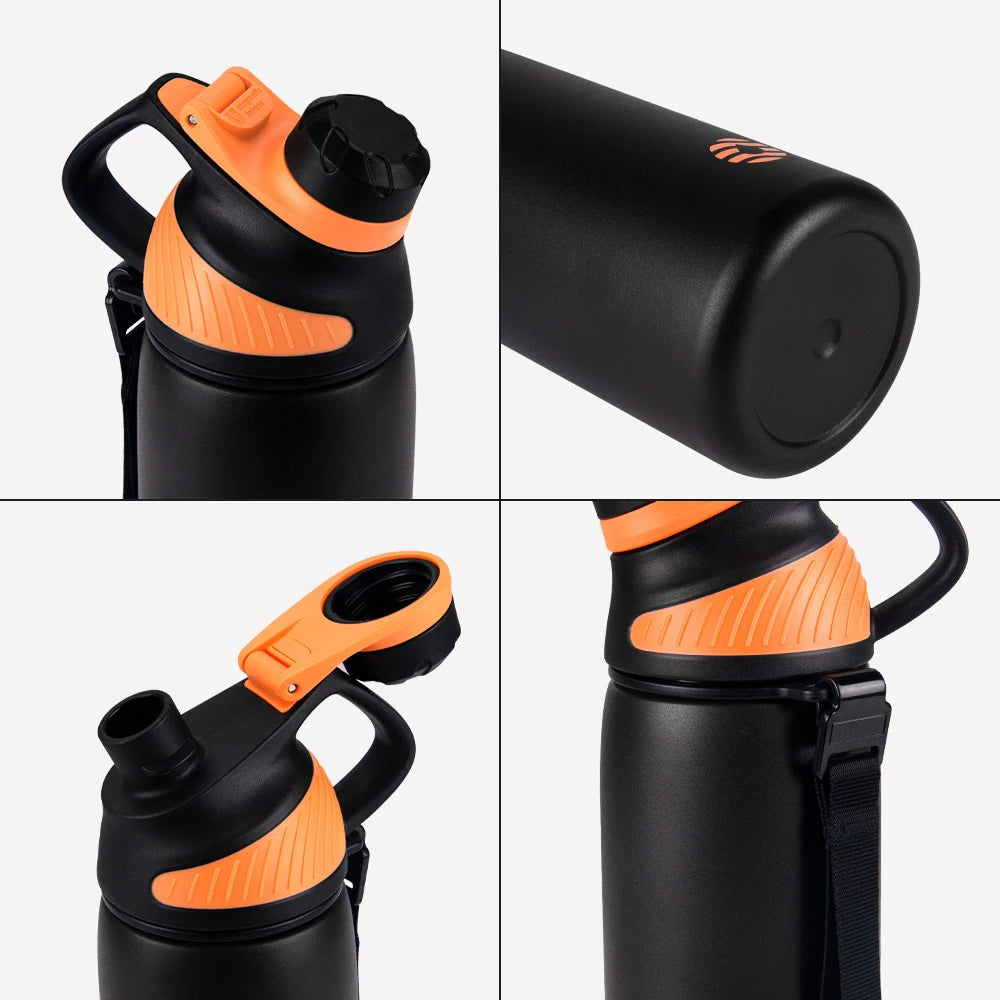 Isolierflasche aus Edelstahl 1000 ml mit Magnetdeckel | Karnz