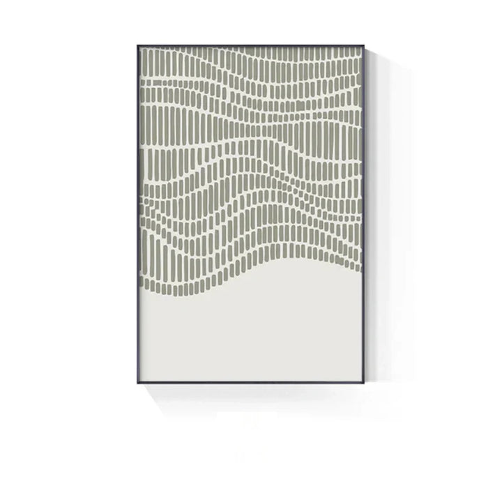 Abstract Grünes Geometrisches Linienkunst Wandkunst Fine Art Leinwanddrucke Bilder Für Modernes Apartment Wohnzimmer Home Office Kunst Dekor | Karnz