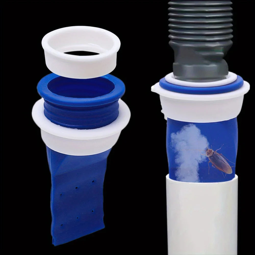 DrainGuard Rückstausicherung Set – 6 Teile Anti-Geruch & Rückfluss Bodenablauf Klappe für Bad, Toilette & Küche Karnz