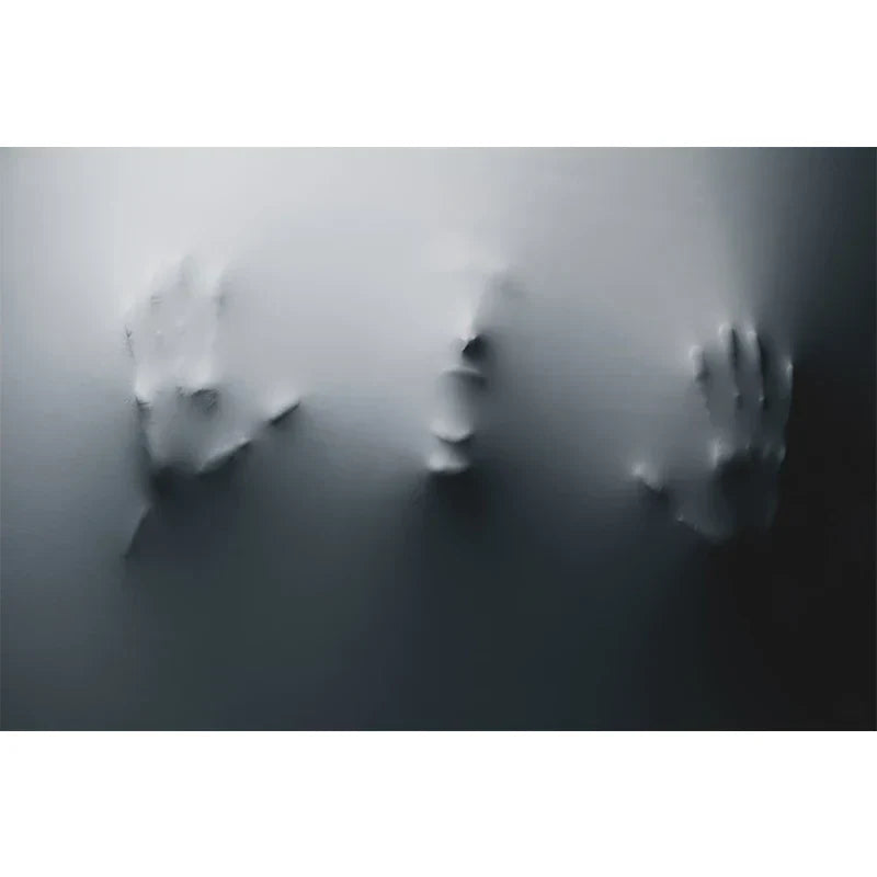 Moderne Kunst Abstrakte Gespenstische Figuren In Der Wand Leinwanddrucke Schwarz Weiß Wandkunst Poster Bilder Für Wohnzimmer Schlafzimmer Kunst Dekor | Karnz