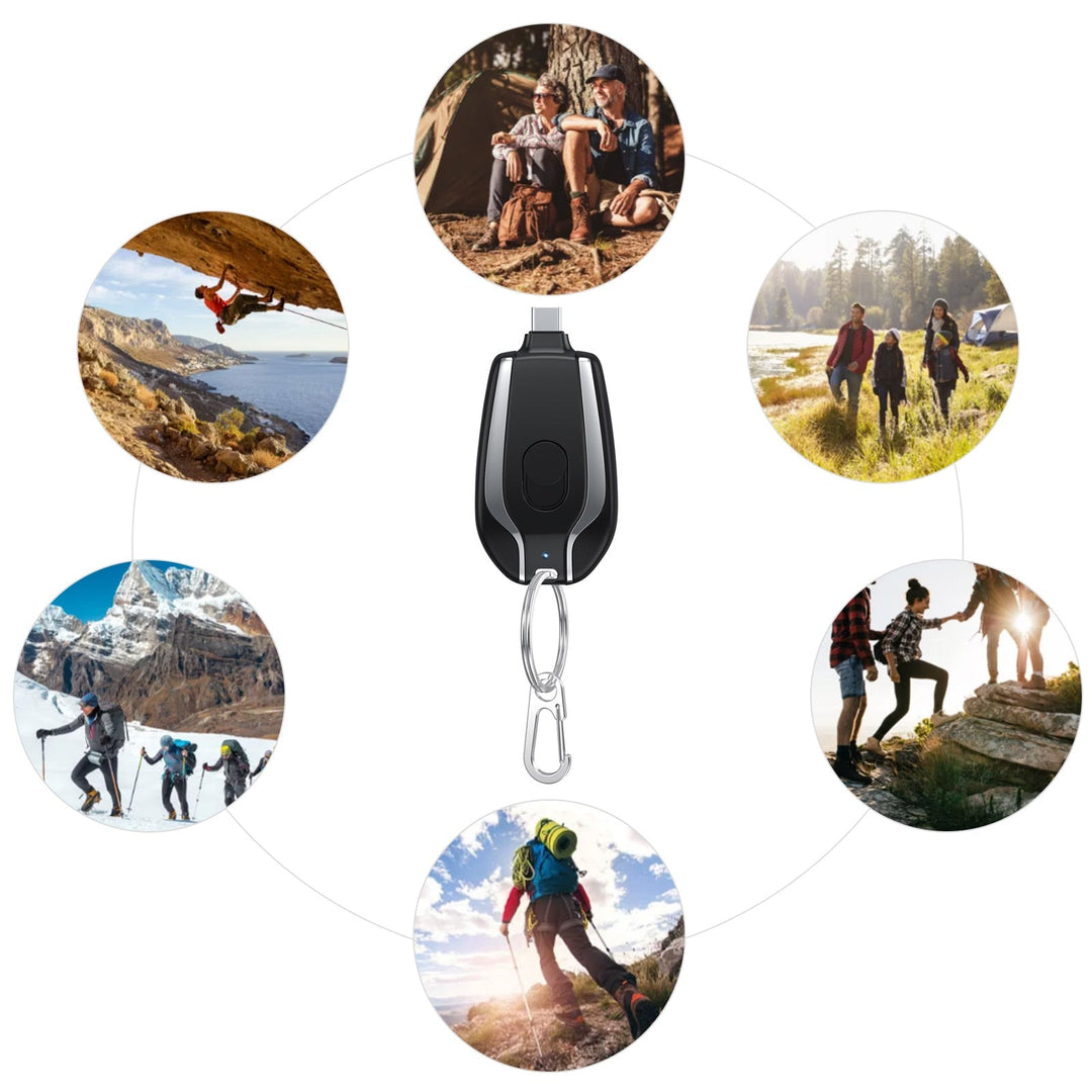 Powerbank Schlüsselanhänger 1500 mAh wasserdicht | Karnz
