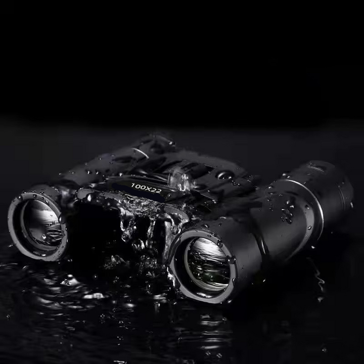 Kompaktes 100x22 HD-Fernglas mit BAK4 FMC-Optik für große Reichweiten – ideal für Jagd, Sport, Camping und Reisen.