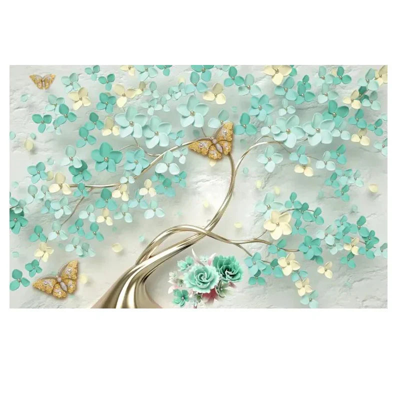 Abstract Floral Big Blossom Petal Tree Wandkunst Feine Kunst Leinwanddrucke Bild Für Wohnzimmer Schlafzimmer Salon Kunst Dekor | Karnz
