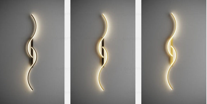 Moderne LED-Wandleuchte – Künstlerische Kombination der Formen
