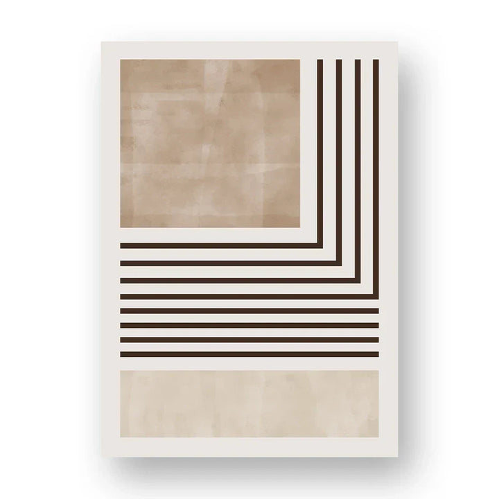 Braun Beige Farbblock Geometrische Wandkunst Fine Art Leinwanddrucke Abstrakte Minimalistische Bilder Für Modernes Wohnzimmer Schlafzimmer Kunst Dekor | Karnz