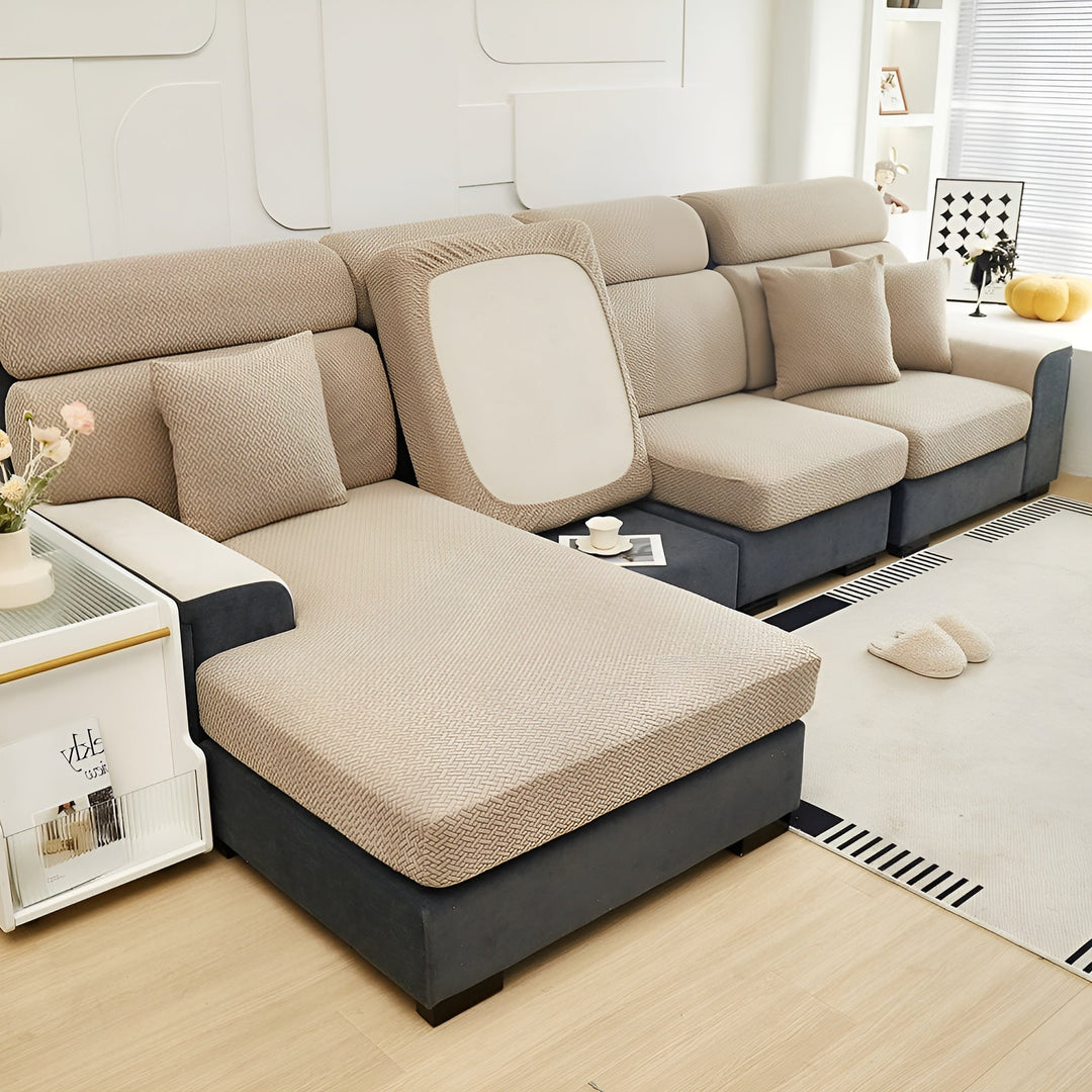 Elastischer Sofabezug – Wasserabweisend und Maßgefertigt | Schutzhülle aus Stretchstoff | Karnz
