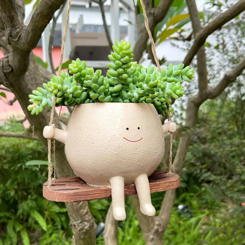 Swing Smiling Face Blumentopf | Karnz