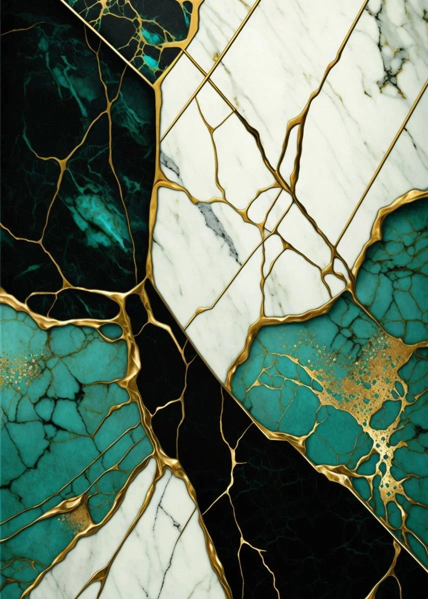 Moderne Fließende Geometrie Schwarzes Goldenes Abstraktes Wandkunst Feine Kunst Leinwanddrucke Bilder Für Wohnzimmer Esszimmer Home Office Dekor | Karnz