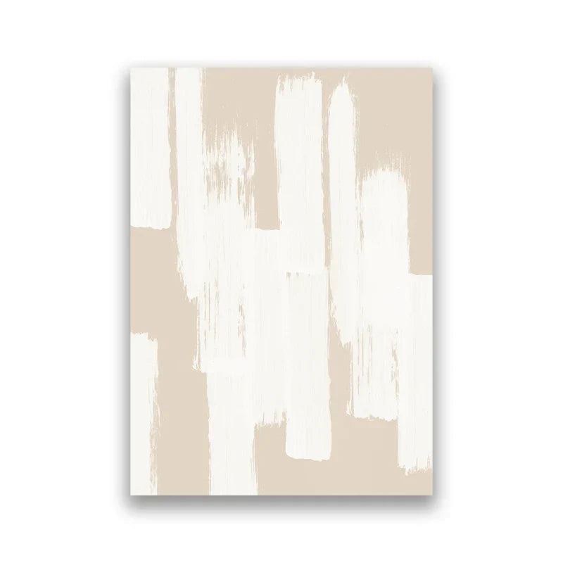 Schatten von Beige Abstrakte Linienkunst Wandkunst Feine Kunst Leinwanddrucke Minimalistische Bilder für moderne Wohnzimmerskunst für zeitgenössische Innenräume
