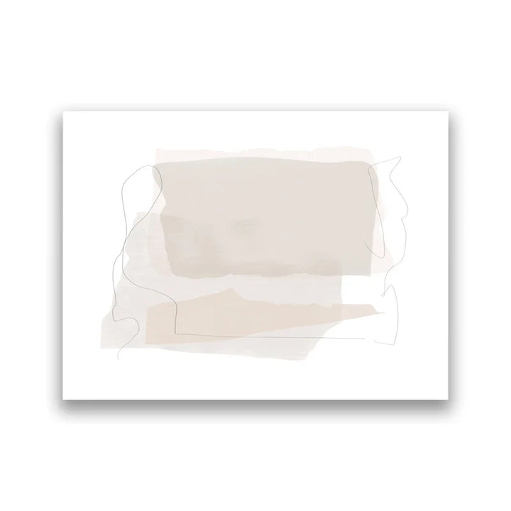 Beige-Töne Abstrakte Linienkunst Wandkunst Fine Art Leinwanddrucke Minimalistische Bilder Für Modernes Apartment Wohnzimmer Kunst Für Zeitgenössische Innenräume | Karnz