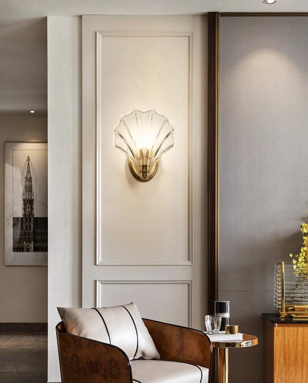 Muschel-Wandleuchte - Bringen Sie maritime Eleganz in Ihr Zuhause | Karnz