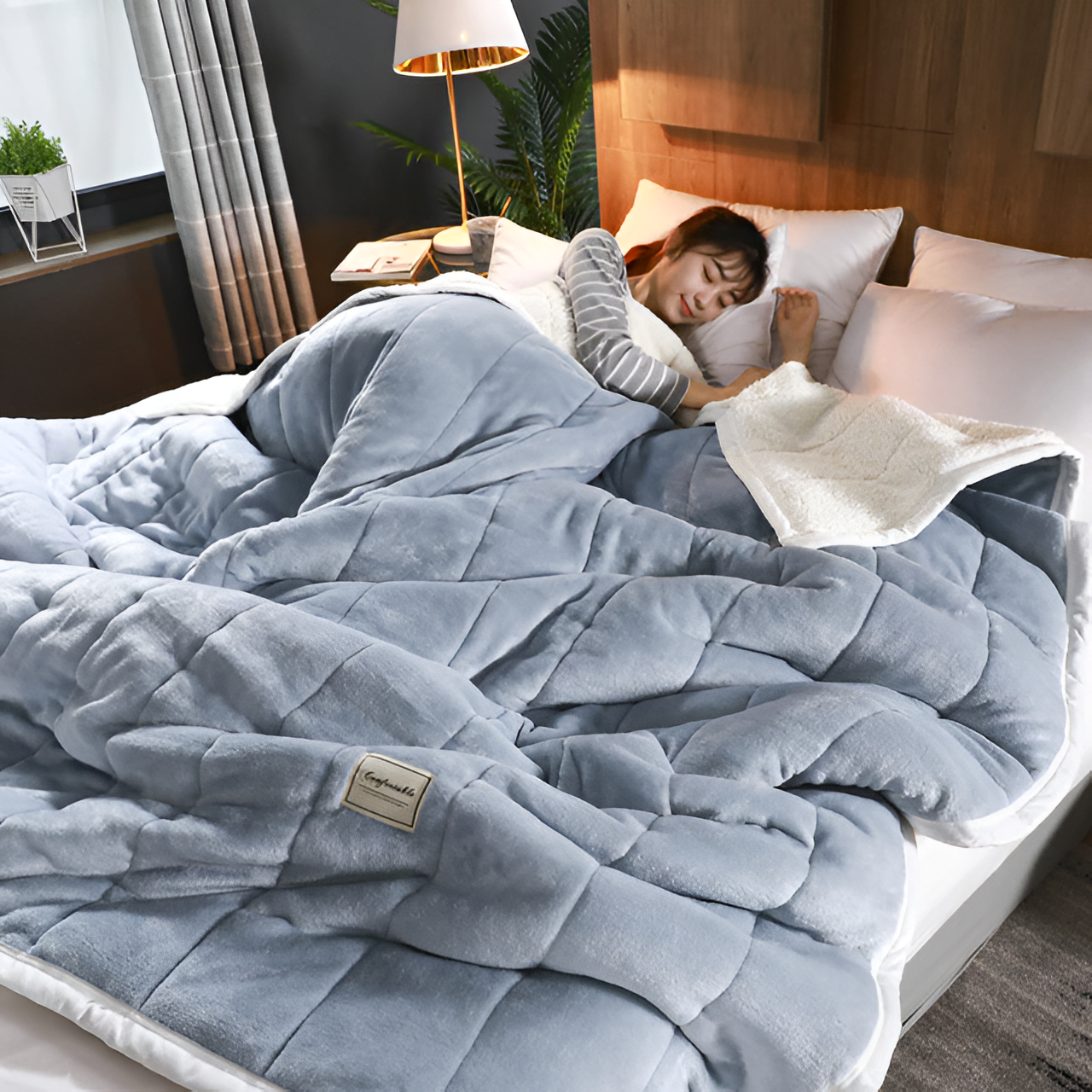Karnz | Luxus Fleece Decke Super Weich Warm und Gemütlich Hochwertige Materialien