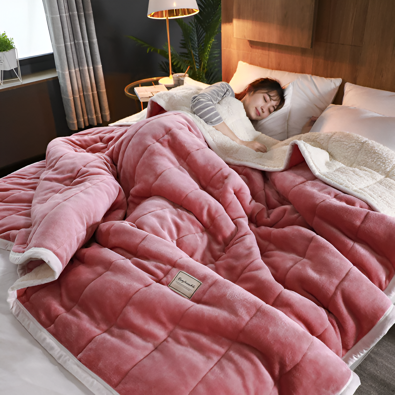 Karnz | Luxus Fleece Decke Super Weich Warm und Gemütlich Hochwertige Materialien