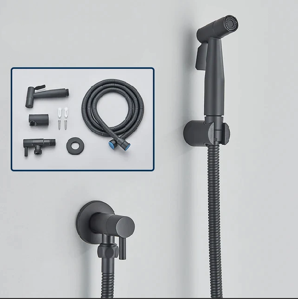 Shinesia Bidet-Sprühgerät – Hygienisches Badezimmeraccessoire aus Edelstahl – Wandmontage, Kaltwasser-Sprühfunktion