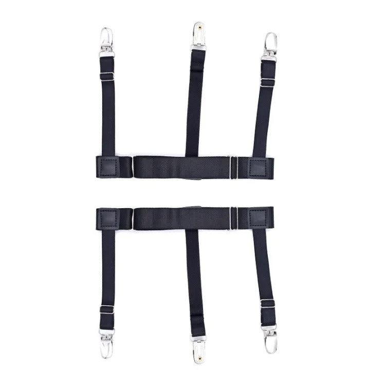 Herren Hemd-Stäbe Gummibänder Hosenträger für sicheren Hemd-Halter