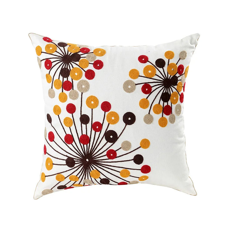 Einfache florale bunte nordische Kissenbezüge 45x45cm gestrickte Jacquard-Leinenkissenbezüge für das Wohnzimmer Sofa Wurfkissen zeitgenössische skandinavische Wohnkultur