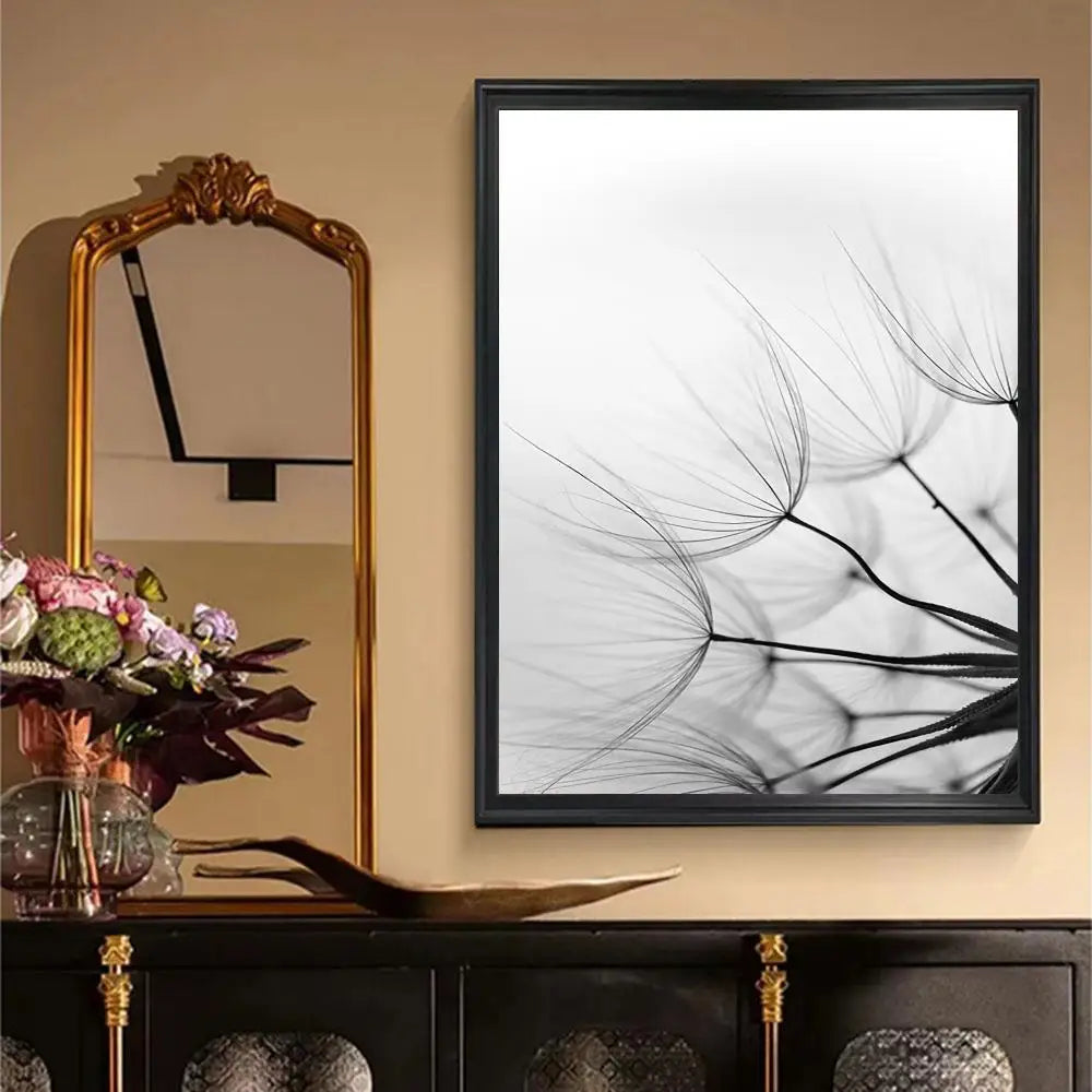 Moderne Lifestyle Floral Wandkunst Minimalistische Schwarz Weiß Poster Feine Kunst Leinwanddrucke Bilder Für Wohnzimmer Dekor