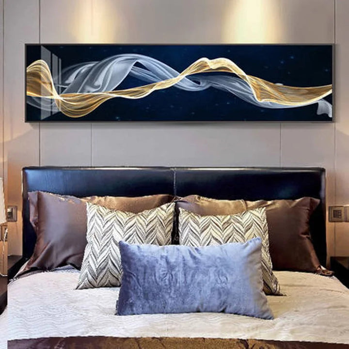 Fließende Vibes Abstrakte Wandkunst Fine Art Leinwanddrucke Breitformatbilder Für das Wohnzimmer Über Sofa Bilder Für Über das Bett