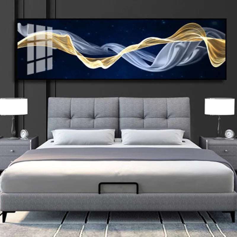 Fließende Vibes Abstrakte Wandkunst Fine Art Leinwanddrucke Breitformatbilder Für das Wohnzimmer Über Sofa Bilder Für Über das Bett