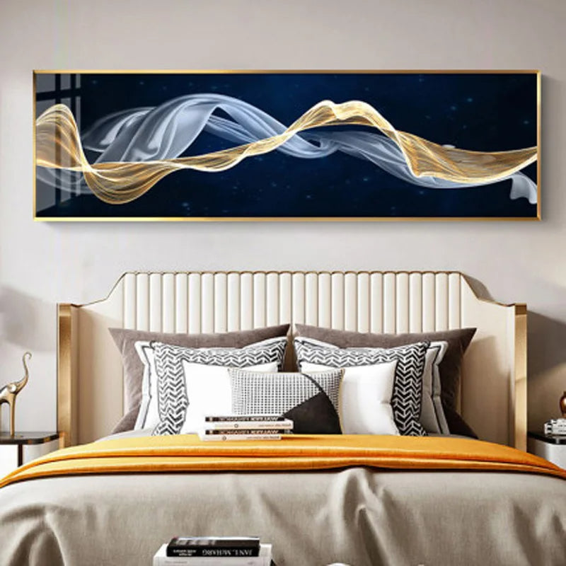 Fließende Vibes Abstrakte Wandkunst Fine Art Leinwanddrucke Breitformatbilder Für das Wohnzimmer Über Sofa Bilder Für Über das Bett