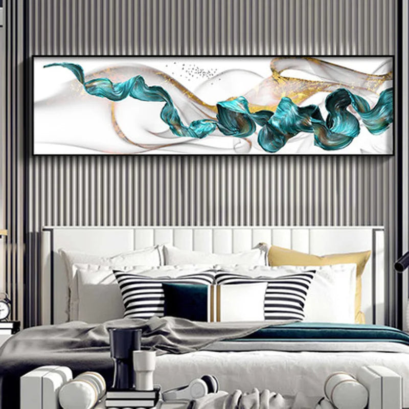 Fließende Vibes Abstrakte Wandkunst Fine Art Leinwanddrucke Breitformatbilder Für das Wohnzimmer Über Sofa Bilder Für Über das Bett