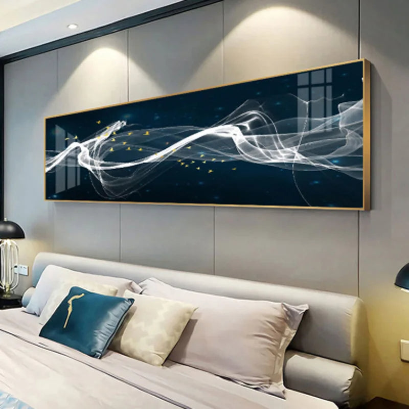 Fließende Vibes Abstrakte Wandkunst Fine Art Leinwanddrucke Breitformatbilder Für das Wohnzimmer Über Sofa Bilder Für Über das Bett