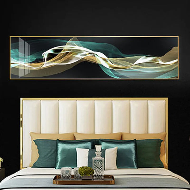 Fließende Vibes Abstrakte Wandkunst Fine Art Leinwanddrucke Breitformatbilder Für das Wohnzimmer Über Sofa Bilder Für Über das Bett