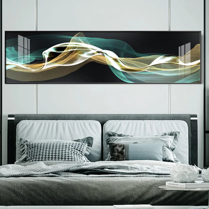 Fließende Vibes Abstrakte Wandkunst Fine Art Leinwanddrucke Breitformatbilder Für das Wohnzimmer Über Sofa Bilder Für Über das Bett
